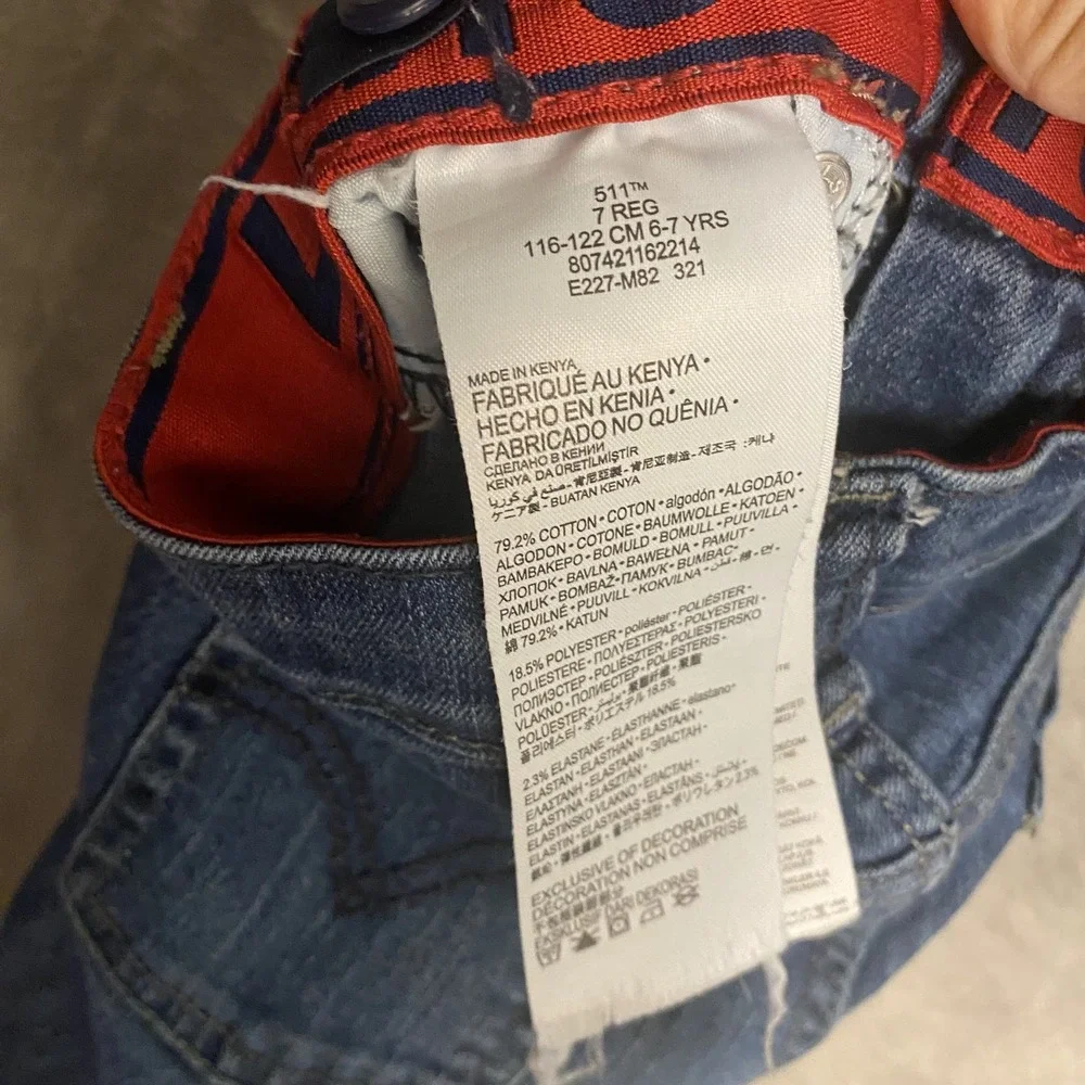 Levi's Kids 511 Jeans Kids 7 Reg Blue Denim Stretch